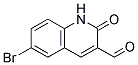 6-BROMO-2-OXO-1,2-DIHYDROQUINOLINE-3-CARBALDEHYDE Struktur