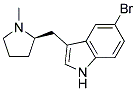 (R)-5-BROMO-3-(N-METHYLPYRROLIDINE-2-YLMETHYL)-1H-INDOLE Struktur