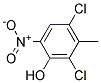 4,6-Dichloro-5-Methyl-2-Nitrophenol Struktur