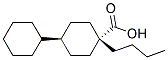 Trans-4-n-butylcyclohexy-cyclohexane-4-carboxylic acid Struktur