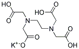 Ethylenediaminetetraacetic acid, monopotassium salt Struktur