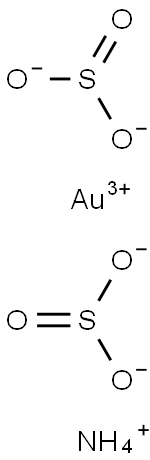 Gold ammonium sulfite Struktur