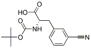 N-tert-Butoxycarbonyl-L-3-(3-cyanophenyl)alanine Struktur