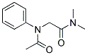 2-(N-ACETYL-N-PHENYLAMINO)-N,N-DIMETHYLACETAMIDE Struktur