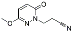 3-(3-METHOXY-6-OXO-1,6-DIHYDRO-1-PYRIDAZINYL)PROPIONITRILE Struktur