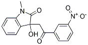 3-HYDROXY-1-METHYL-3-(3-NITROPHENACYL)-2-INDOLINONE Struktur