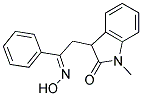 3-(B-(HYDROXYIMINO)PHENETHYL)-1-METHYL-2-INDOLINONE Struktur