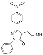 4-(2-HYDROXYETHYL)-3-(P-NITROPHENYL)-1-PHENYL-2-PYRAZOLIN-5-ONE Struktur