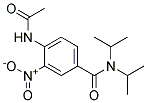 4-ACETAMIDO-N,N-DIISOPROPYL-3-NITROBENZAMIDE Struktur