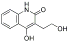 4-HYDROXY-3-(2-HYDROXYETHYL)-2(1H)-QUINOLINONE Struktur