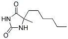 5-HEXYL-5-METHYL-2,4-IMIDAZOLIDINEDIONE Struktur