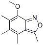 7-METHOXY-3,4,5,6-TETRAMETHYL-2,1-BENZISOXAZOLE Struktur