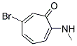 6-BROMO-2-METHYLAMINO-2,4,6-CYCLOHEPTATRIENONE Struktur