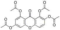 9-OXO-9H-XANTHENE-1,2,6,8-TETRAYLTETRAACETATE Struktur