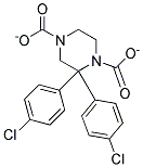 BIS(P-CHLOROPHENYL)1,4-PIPERAZINEDICARBOXYLATE Struktur