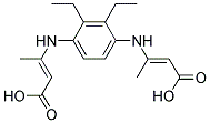 DIETHYL3,3'-(P-PHENYLENEDIIMINO)BIS(2-BUTENOATE) Struktur