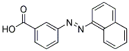 M-(1-NAPHTHYLAZO)BENZOICACID Struktur