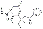 METHYL5-(3-FUROYLMETHYL)-1,5,6-TRIMETHYL-3-OXO-1,2,3,5,6,7-HEXAHYDRO-1-NAPHTHALENECARBOXYLATE Struktur