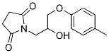 N-(2-HYDROXY-3-(P-TOLYLOXY)PROPYL)SUCCINIMIDE Struktur