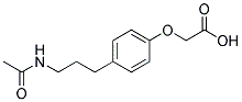 P-(3-ACETAMIDOPROPYL)PHENOXYACETICACID Struktur