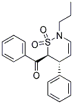 TRANS-6-BENZOYL-5-PHENYL-2-PROPYL-5,6-DIHYDRO-2H-1,2-THIAZINE1,1-DIOXIDE Struktur