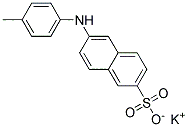 POTASSIUM6-(P-TOLUIDINO)-2-NAPHTHALENESULFONATE Struktur