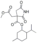 P-MENTH-3-YL3-(METHOXYCARBONYLMETHYL)-2,5-DIOXO-3-PYRROLIDINECARBOXYLATE Struktur