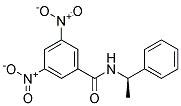 R-(-)-N-(A-METHYLBENZYL)-3,5-DINITROBENZAMIDE Struktur