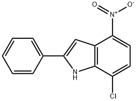 7-Chloro-4-nitro-2-phenylindole Struktur