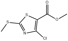 Methyl4-chloro-2-(methylthio)thiazole-5-carboxylate Struktur