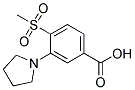 4-Methylsulfonyl-3-(pyrrolidin-1-yl)benzoicacid Struktur