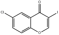 6-Chloro-3-iodo-4H-chromen-4-one Struktur