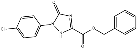 Benzyl1-(4-chlorophenyl)-2,5-dihydro-5-oxo-1H-1,2,4-triazole-3-carboxylate Struktur