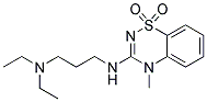 3-[3-(Diethylamino)propylamino]-4-methyl-4H-1,2,4-benzothiadiazin-1,1-dioxide Struktur