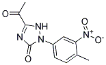 5-Acetyl-1,2-dihydro-2-(4-methyl-3-nitrophenyl)-3H-1,2,4-triazol-3-one Struktur