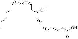 (+/-)-9-Hydroxy-5Z,7E,11Z,14Z,17Z-eicosatetraenoic acid Struktur