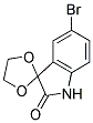 5'-Bromospiro[1,3-dioxolane-2,3'-indolin]-2'(1'H)-one Struktur