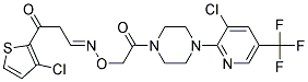 3-(3-Chloro-2-thienyl)-3-oxopropanal o-(2-(4-(3-chloro-5-(trifluoromethyl)-2-pyridinyl)piperazino)-2-oxoethyl)oxime Struktur