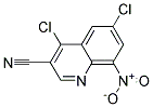 4,6-DICHLORO-8-NITRO-QUINOLINE-3-CARBONITRILE
 Struktur