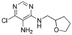 6-chloro-N4-(tetrahydrofuran-2-ylmethyl)pyrimidine-4,5-diamine Struktur