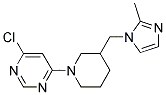 4-Chloro-6-[3-(2-methyl-imidazol-1-ylmethyl)-piperidin-1-yl]-pyrimidine Struktur