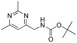 tert-butyl [(2,6-dimethylpyrimidin-4-yl)methyl]carbamate Struktur