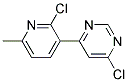 4-Chloro-6-(2-chloro-6-methyl-pyridin-3-yl)-pyrimidine Struktur