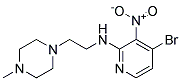 (4-Bromo-3-nitro-pyridin-2-yl)-[2-(4-methyl-piperazin-1-yl)-ethyl]-amine Struktur