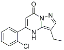 5-(2-chlorophenyl)-3-ethylpyrazolo[1,5-a]pyrimidin-7(4H)-one Struktur