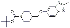 4-(2-Methyl-3a,7a-dihydro-benzothiazol-5-yloxymethyl)-piperidine-1-carboxylic acid tert-butyl ester Struktur