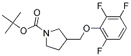 3-(2,3,6-Trifluoro-phenoxymethyl)-pyrrolidine-1-carboxylic acid tert-butyl ester Struktur