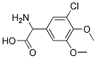 amino(3-chloro-4,5-dimethoxyphenyl)acetic acid Struktur