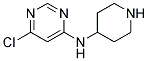 (6-Chloro-pyrimidin-4-yl)-piperidin-4-yl-amine Struktur