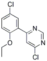 4-Chloro-6-(5-chloro-2-ethoxy-phenyl)-pyrimidine Struktur